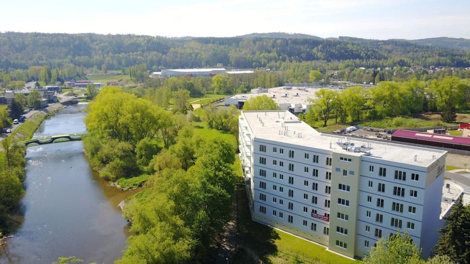 Property building, Neighbourhood, Natural landscape, River view