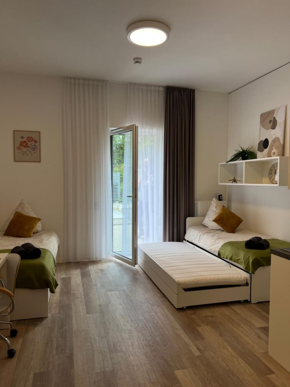 Bed, Living room, Photo of the whole room