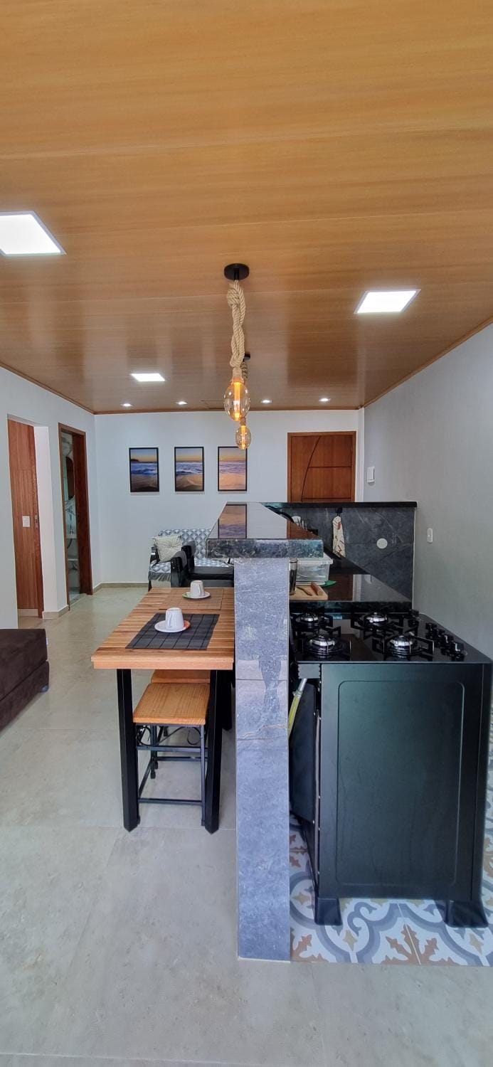 Kitchen or kitchenette, Living room, Dining area, minibar, pet friendly, stove