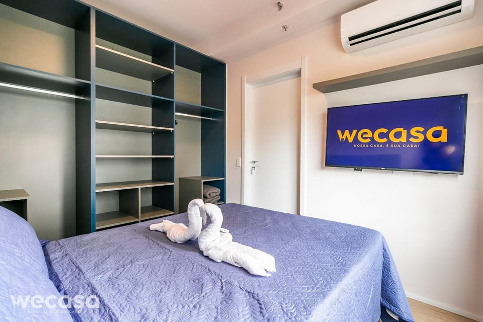 Apto em Campo Belo Com Ar/Metrô Eucaliptos Apartment in Sao Paulo City