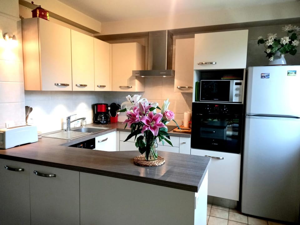 Coffee/tea facilities, Kitchen or kitchenette, dishwasher, oven, stove, toaster, kitchen