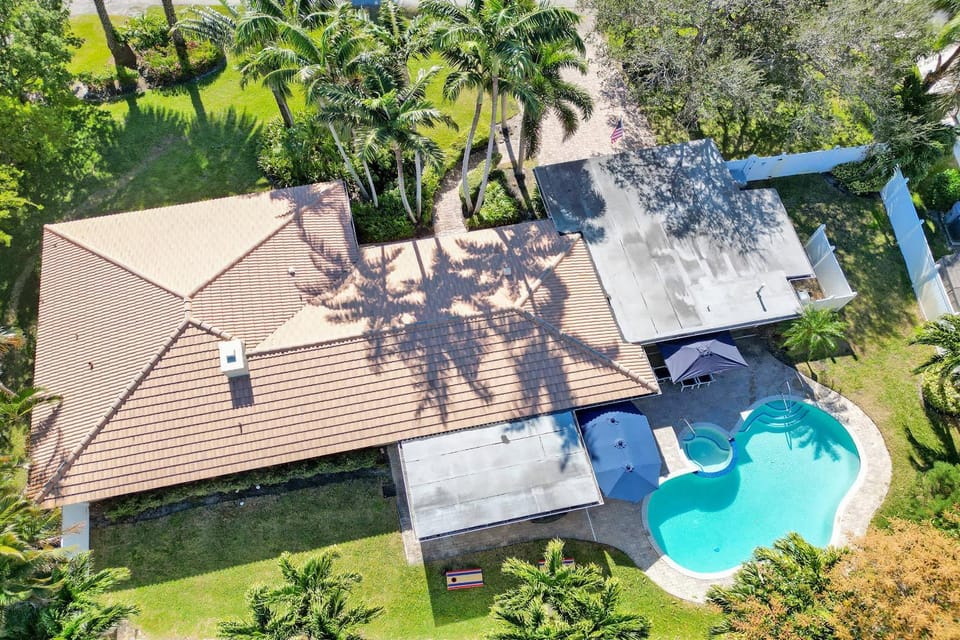 Day, Bird's eye view, Garden, Garden view, Pool view, Swimming pool, Swimming pool