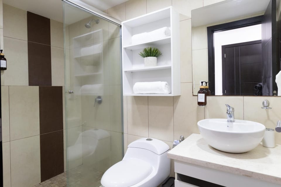 Shower, Toilet, Bathroom, towels
