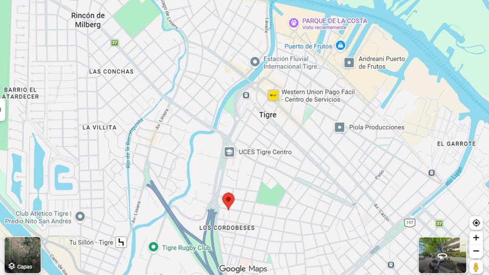 Nearby landmark, Text overlay, City view, Location
