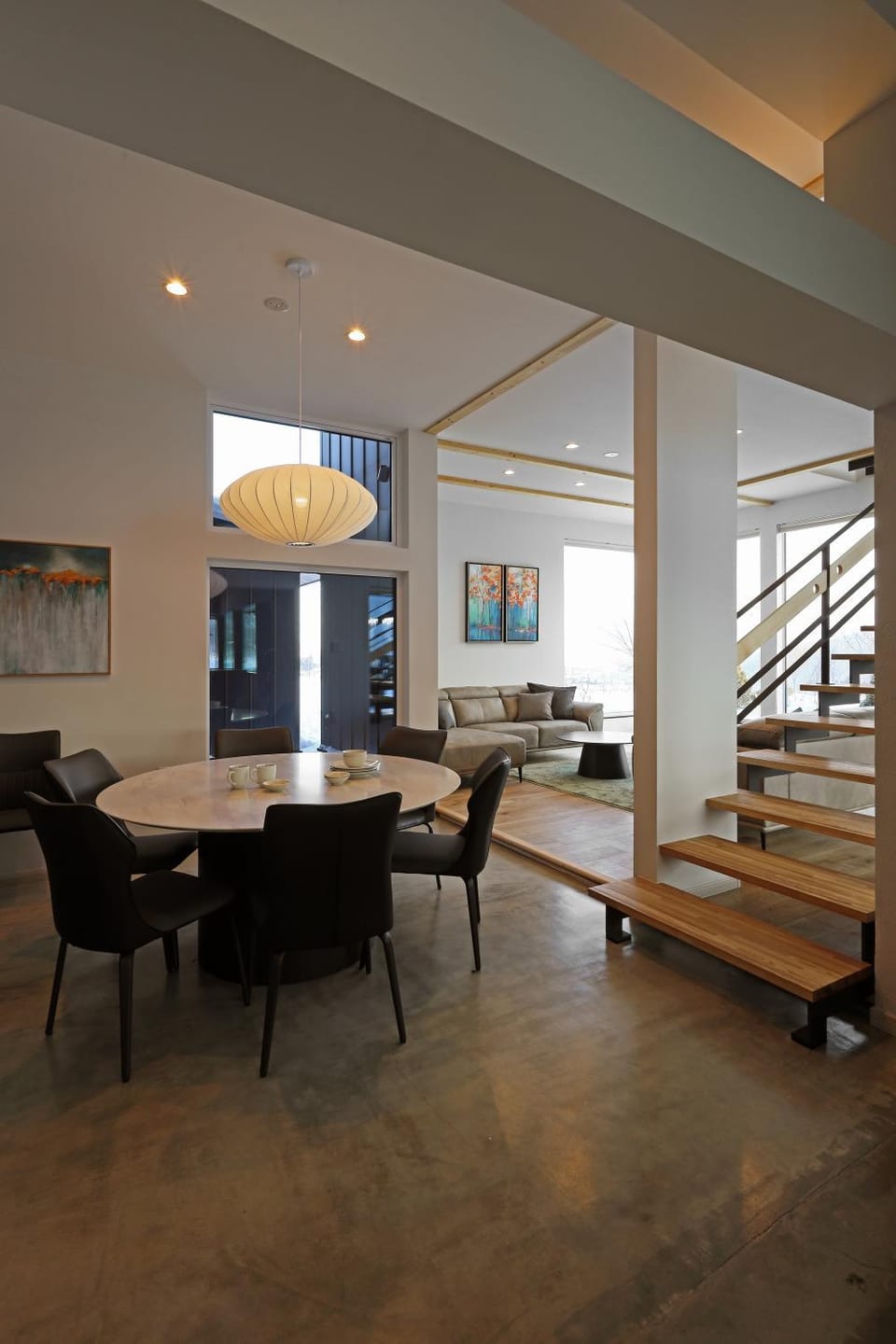 Living room, Seating area, Dining area