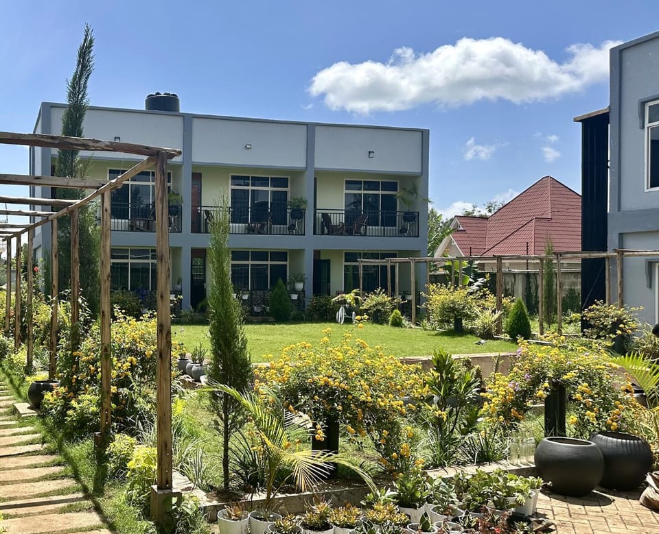 Property building, Garden view