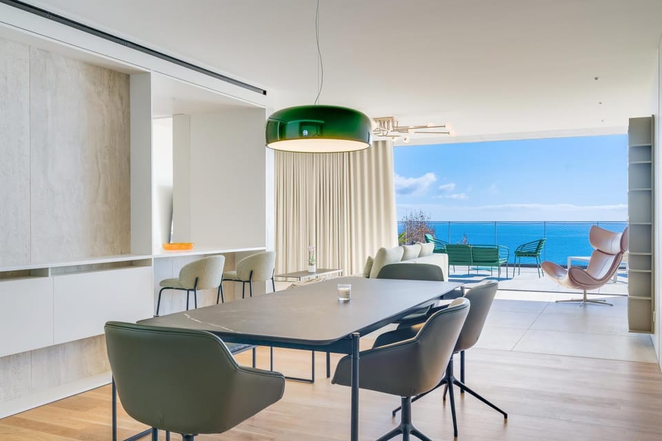 Natural landscape, Living room, Dining area, Sea view