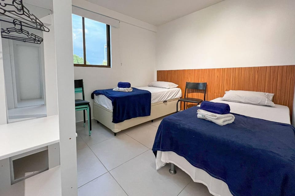 Bed, Photo of the whole room, Bedroom, towels, wardrobe