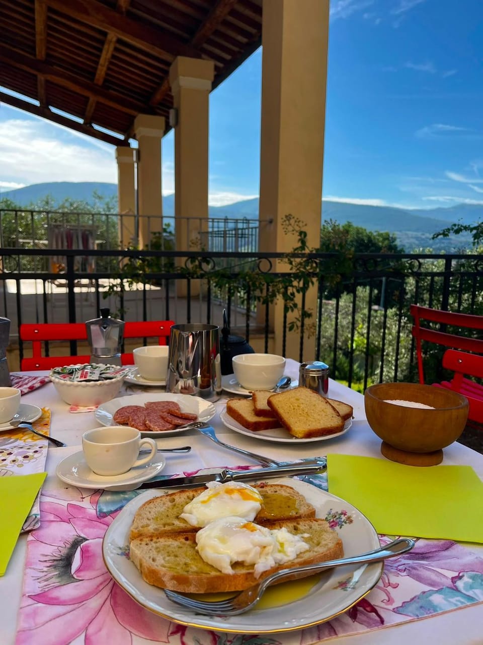 Balcony/Terrace, Mountain view, Breakfast