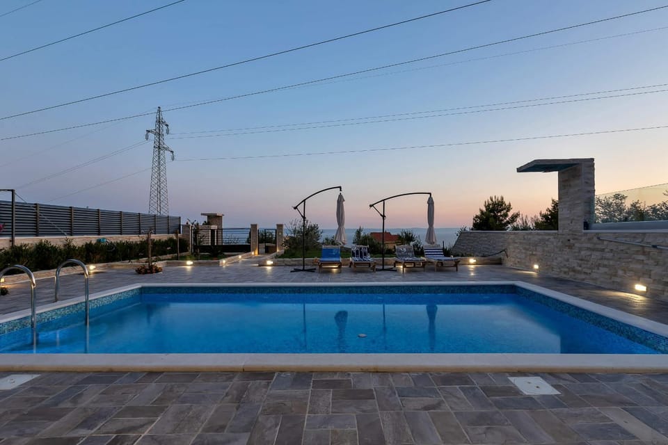 Sea view, Swimming pool, Swimming pool, Sunset