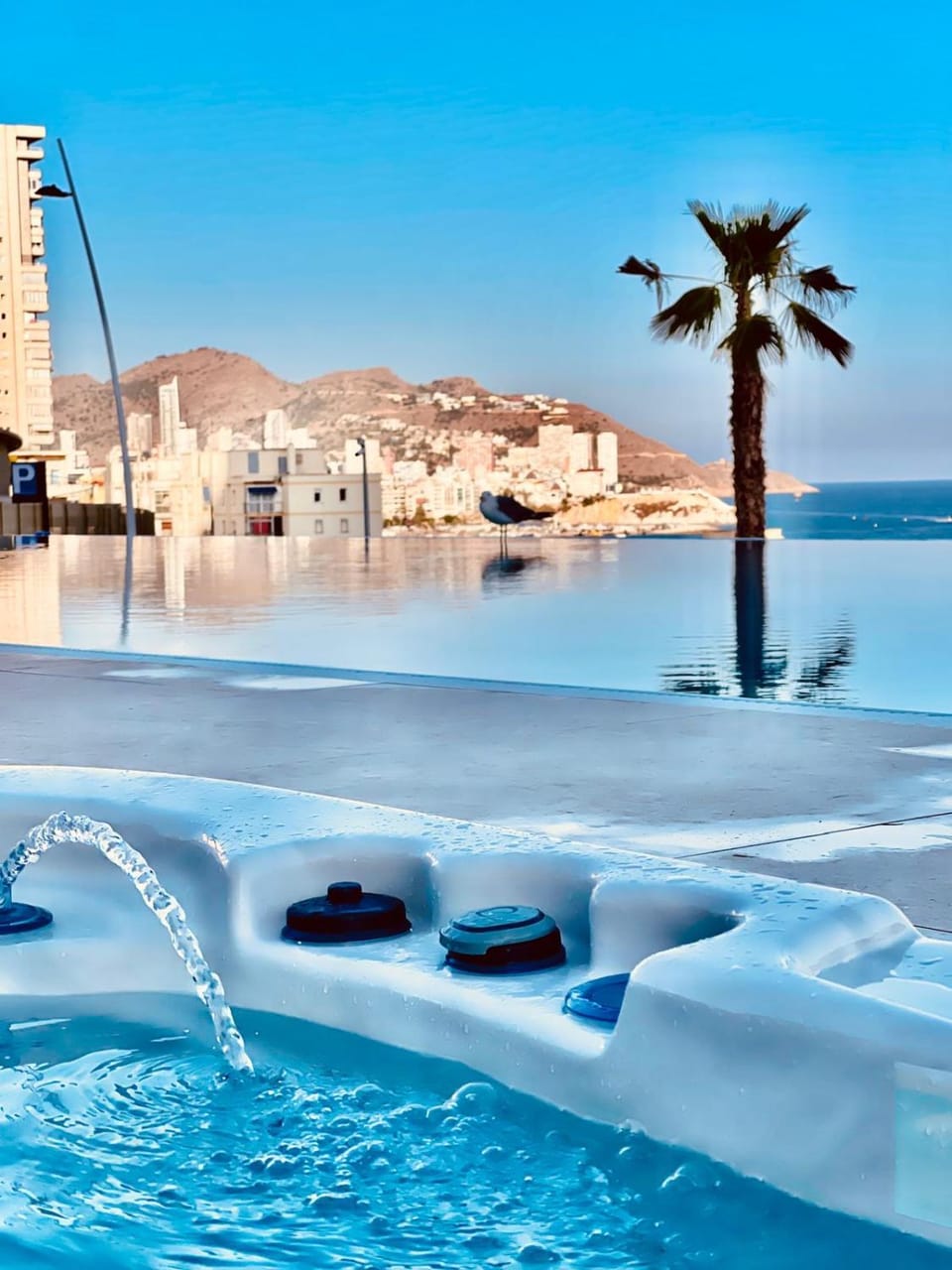 Day, Natural landscape, Mountain view, Pool view, Sea view, Swimming pool, sunbed