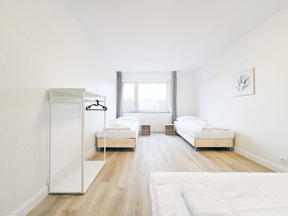 Bed, Bedroom, towels, wardrobe