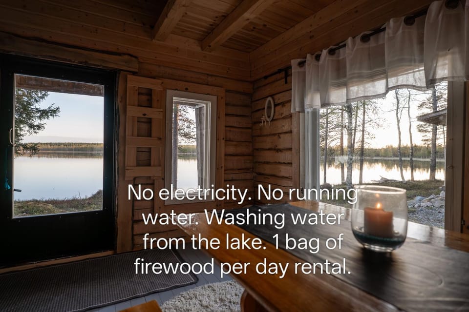 Text overlay, Lake view