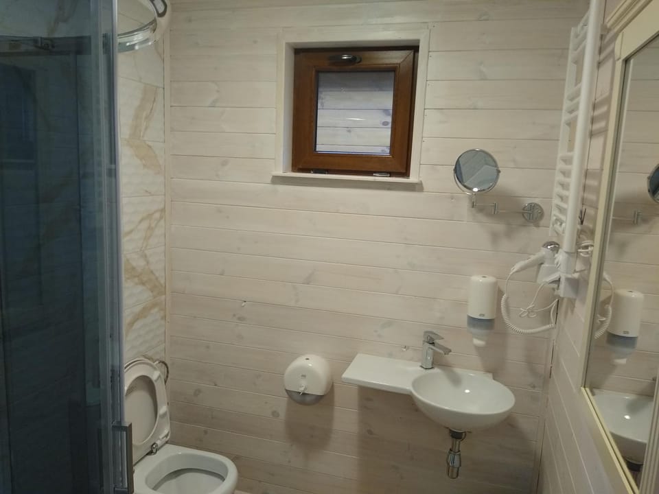 Shower, Toilet, Bathroom, hair dryier