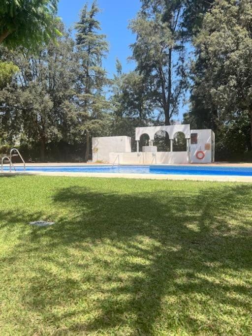 Spring, Day, Natural landscape, Garden, Garden view, Pool view, Swimming pool