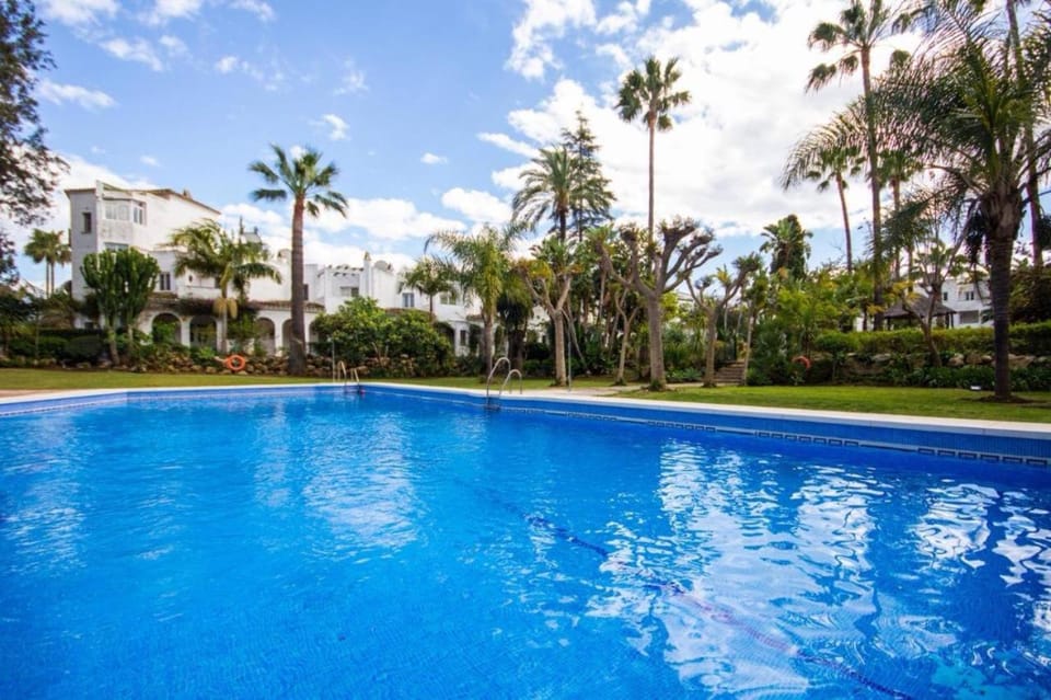Spring, Day, Natural landscape, Garden, Garden view, Pool view, Swimming pool
