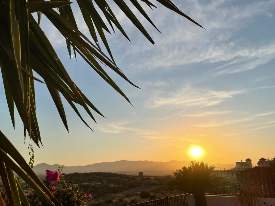 Natural landscape, Mountain view, Sunset
