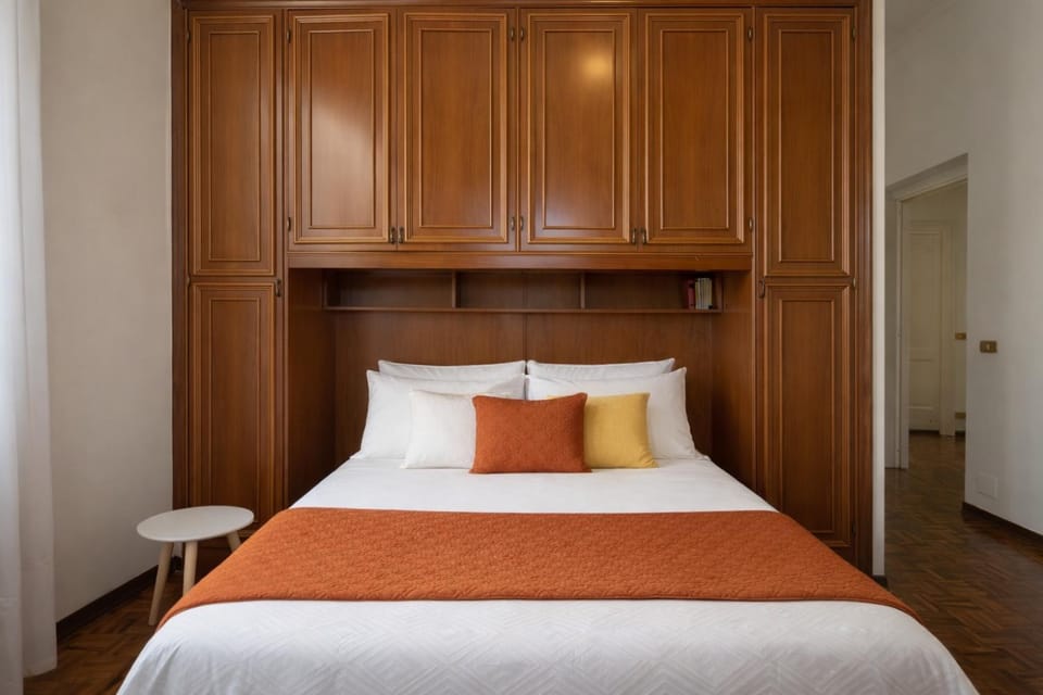Bed, Photo of the whole room, Bedroom, wardrobe