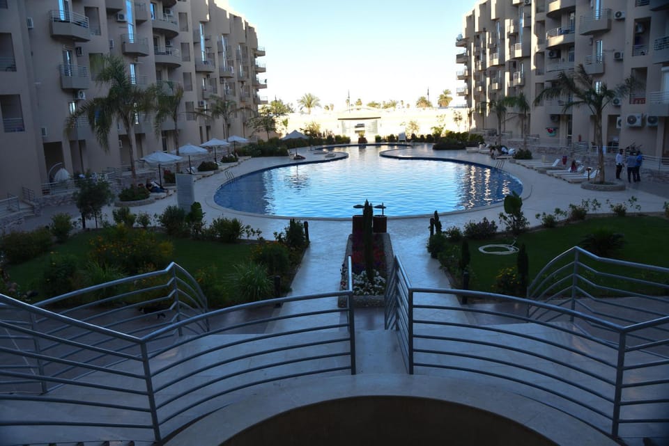 Property building, Pool view, Swimming pool