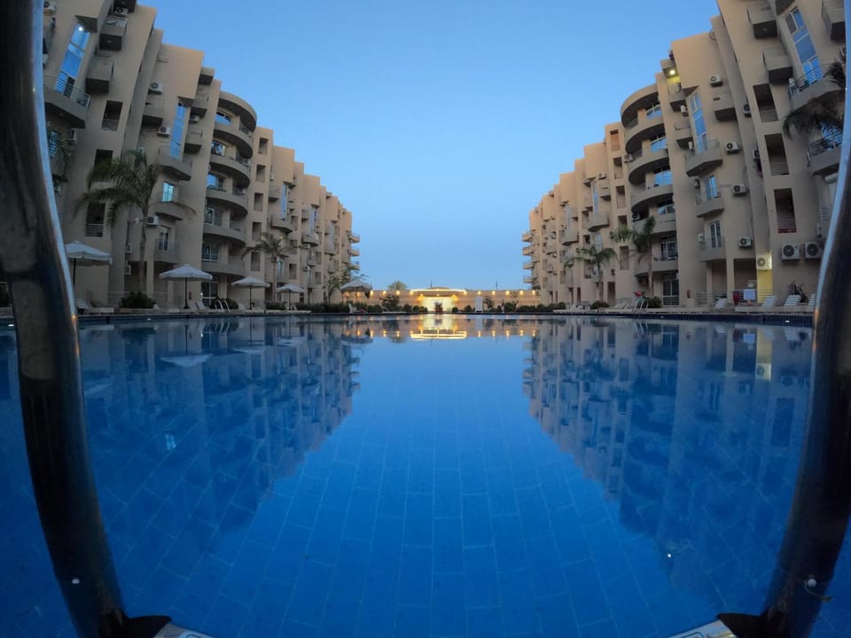 Property building, Pool view, Swimming pool