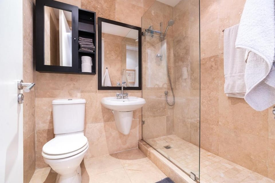Shower, Toilet, Bathroom, towels