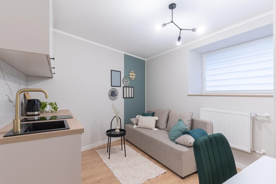 Kitchen or kitchenette, Living room, Seating area, stove