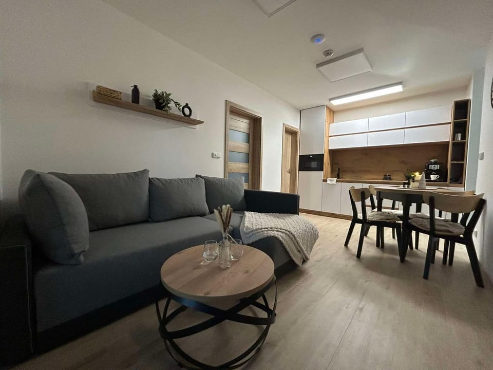 Kitchen or kitchenette, Living room, Dining area