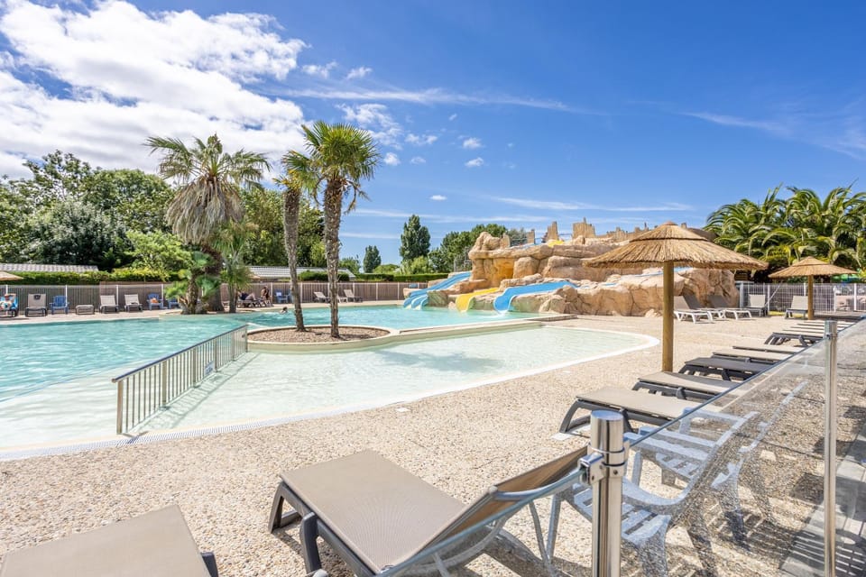 Property building, Living room, Swimming pool