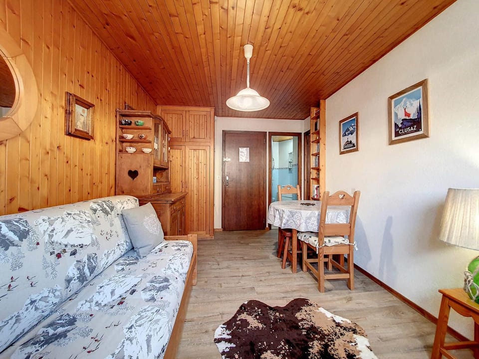 Studio cosy pour 2 pers à La Clusaz, animaux admis - FR-1-818-59 Apartment in La Clusaz