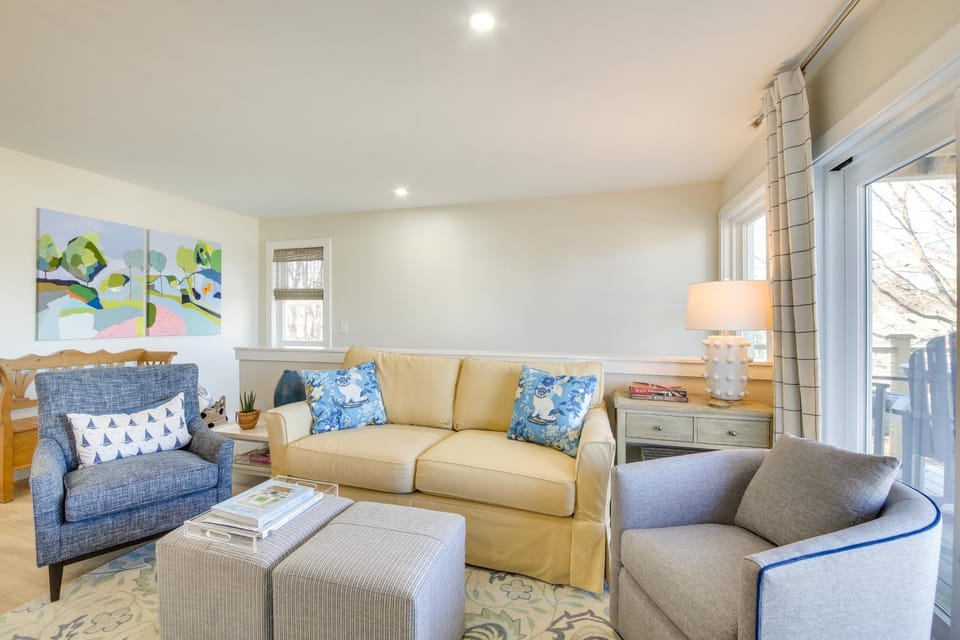 Deck w/ Water Views: Quiet East Boothbay Retreat! House in East Boothbay