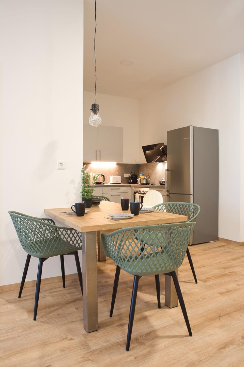 Seating area, kitchen