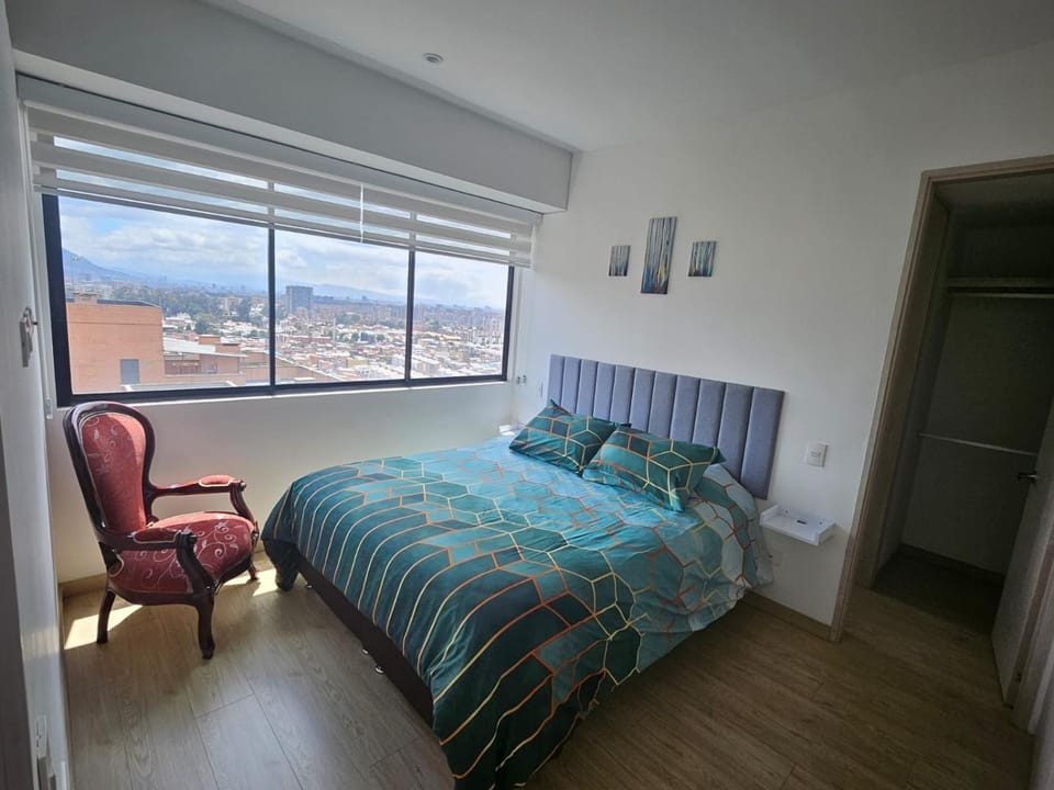 Moderno Apto 1HAB para 2 hasta 4 personas con Vista Panorámica en Usaquén, WiFi Rápido y Cocina Equipada Apartment in Bogota