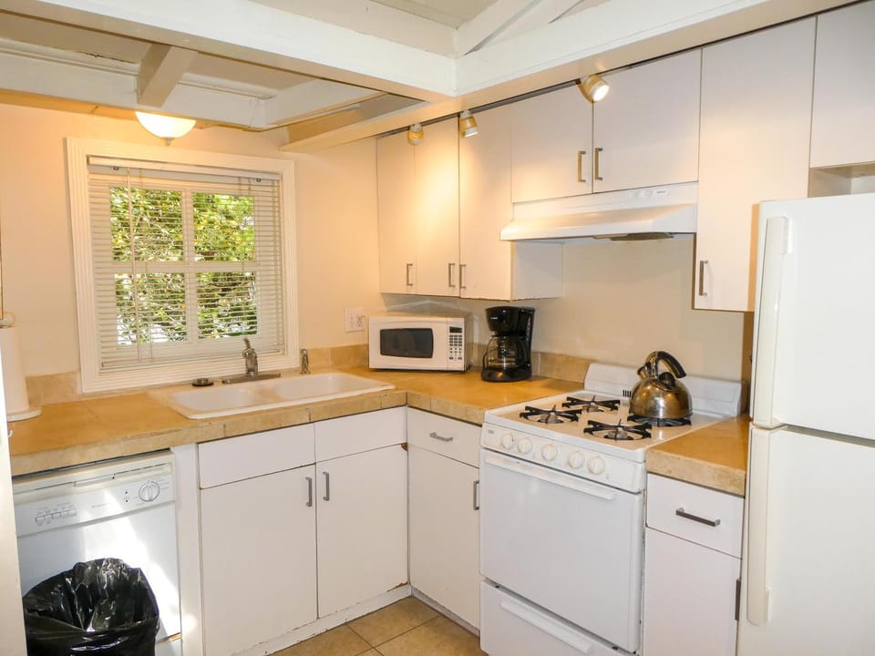 Coffee/tea facilities, oven, stove, toaster