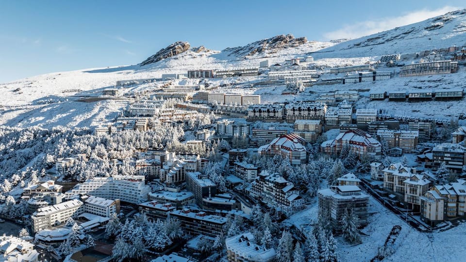 Bird's eye view, Winter, City view, Mountain view