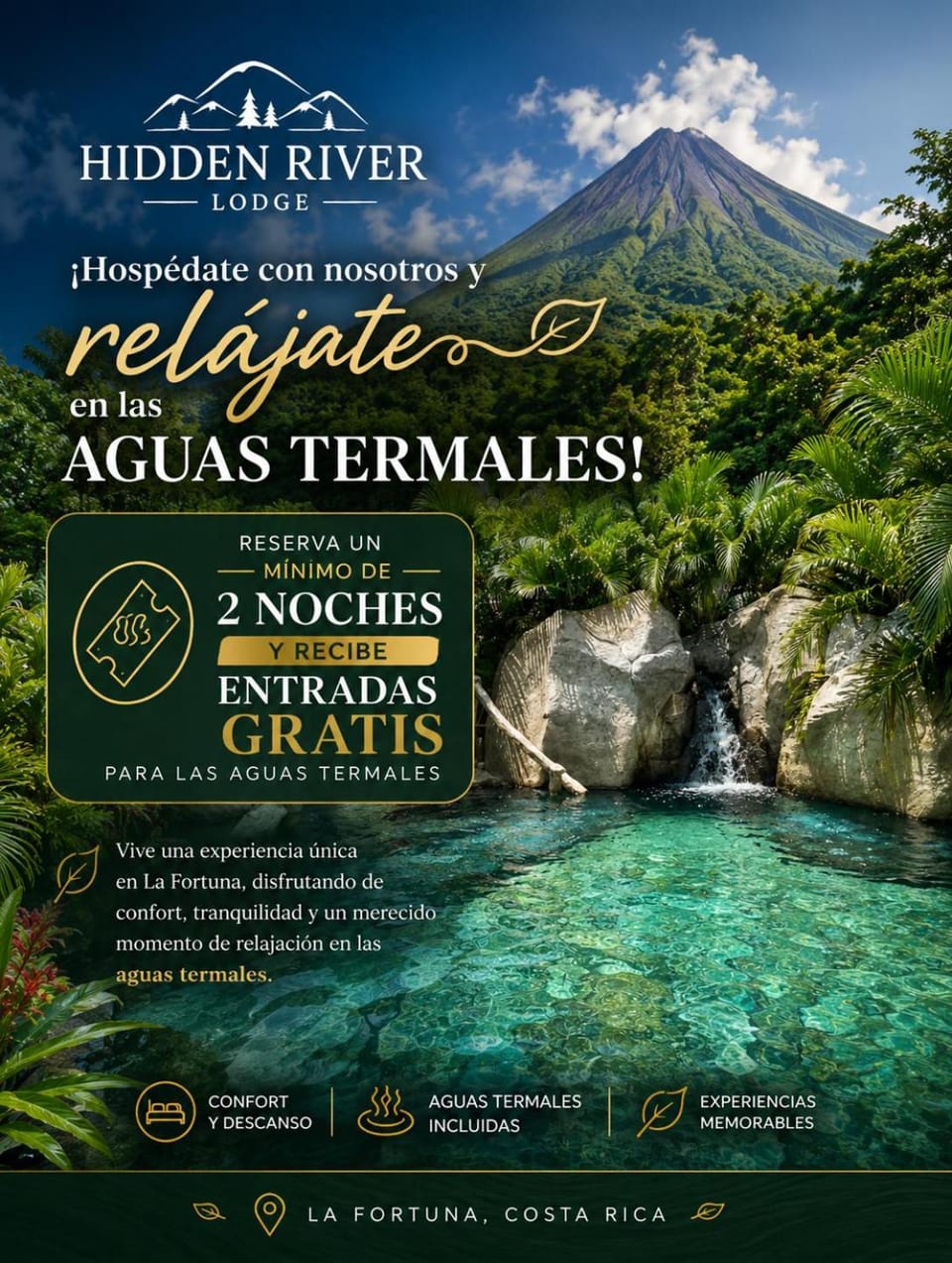 Hidden River Lodge & Termales Incluidas House in Alajuela Province