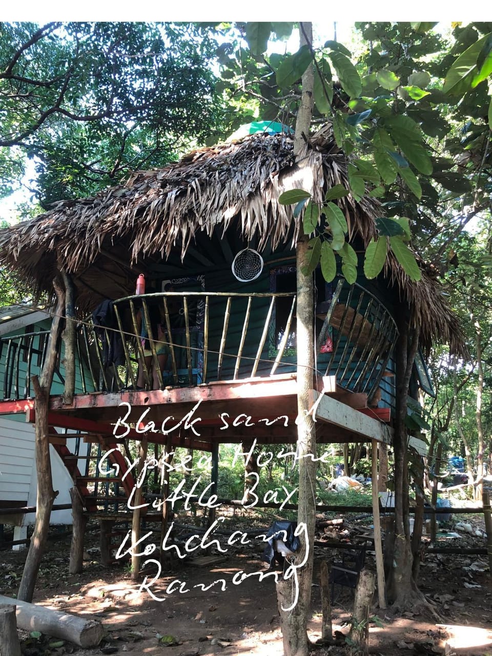 Black sand Gypsea Home Little Bay Kohchang Ranong Campground/ 
RV Resort in Thailand