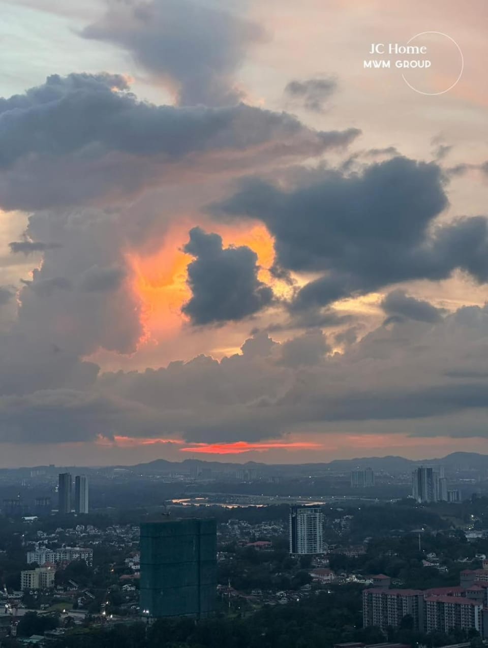 City view, Sunset