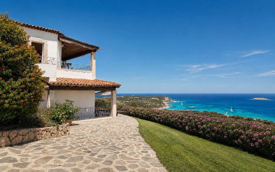 Property building, Natural landscape, Sea view