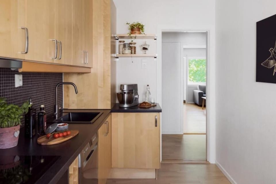 Kitchen or kitchenette, toaster