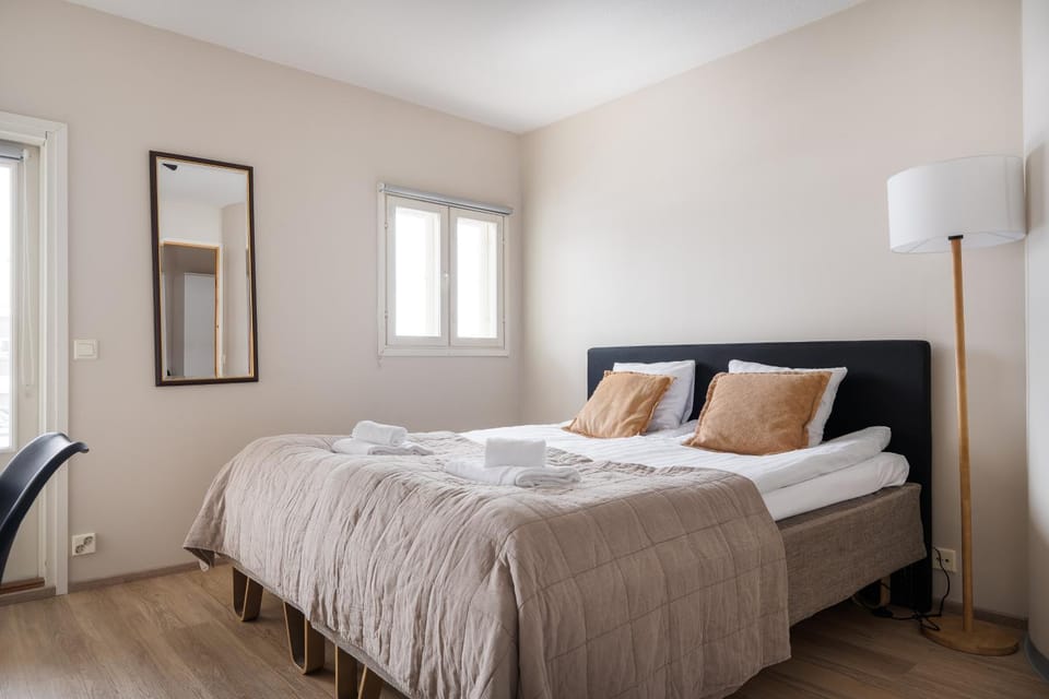 Bed, Balcony/Terrace, Bedroom, heating, internet, towels