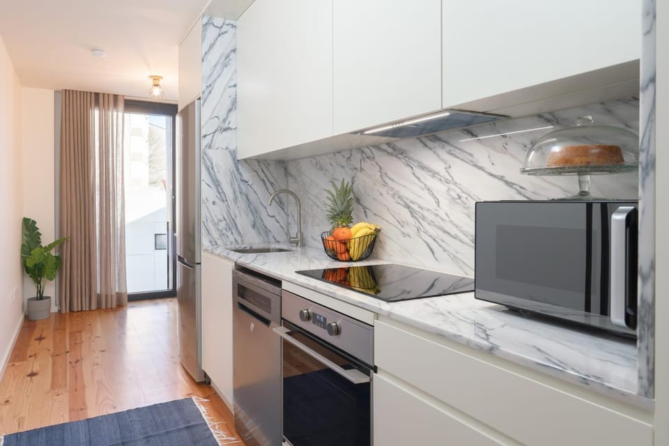 Kitchen or kitchenette, oven, stove