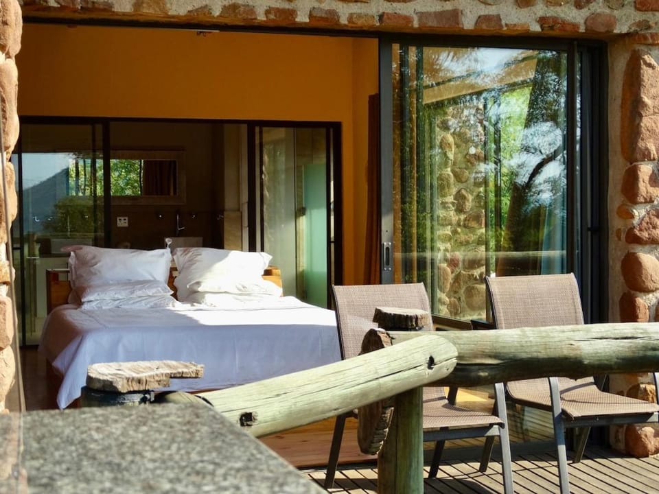 Patio, Bed, Day, View (from property/room), Balcony/Terrace, Bedroom