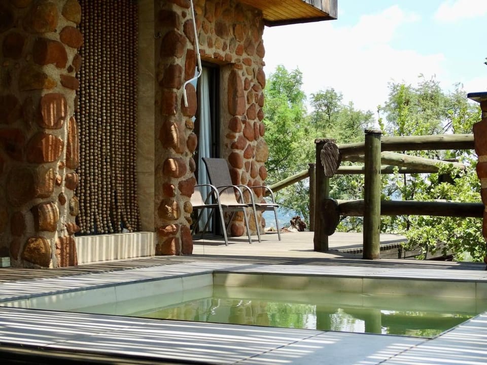 Patio, Natural landscape, Pool view, Swimming pool