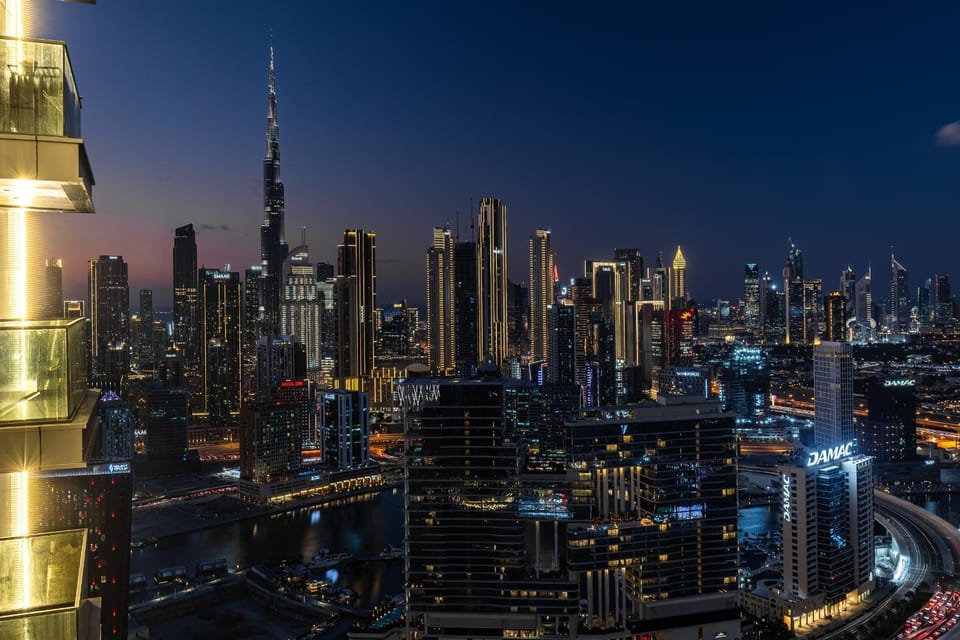 Night, Bird's eye view, City view