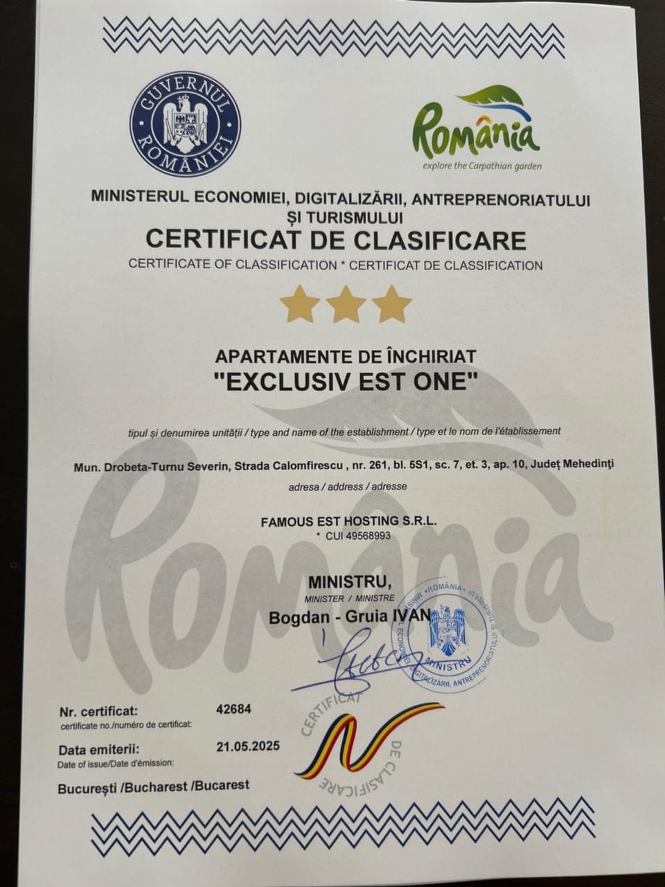 Property logo or sign, Logo/Certificate/Sign, Certificate/Award