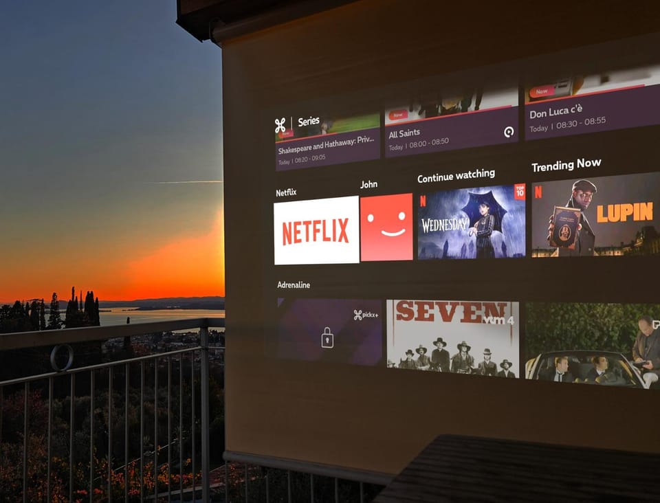 TV and multimedia, Evening entertainment, Lake view, Mountain view, Sunset