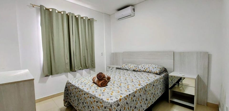 Photo of the whole room, air conditioner