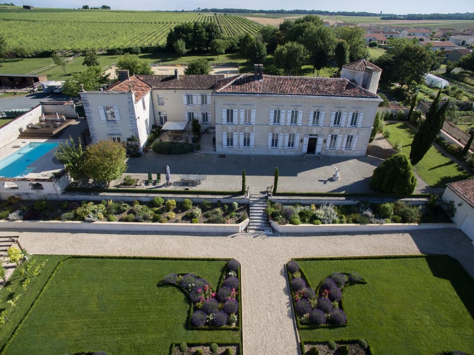 Property building, Natural landscape, Bird's eye view, Garden, Garden view, Pool view