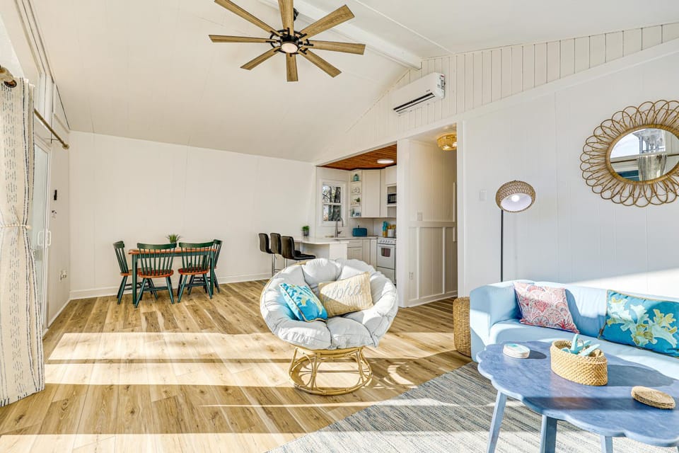 Boat, Fish & Bike: Oak Island Home w/ Large Yard House in Oak Island