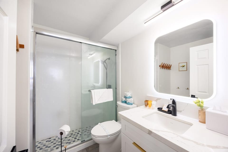 Shower, Toilet, Bathroom, towels